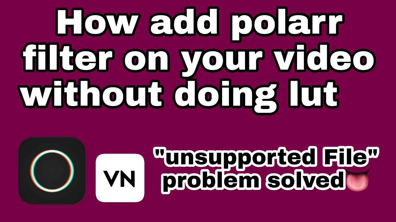 How to add polarr filter on your video without doing lut😱?| 