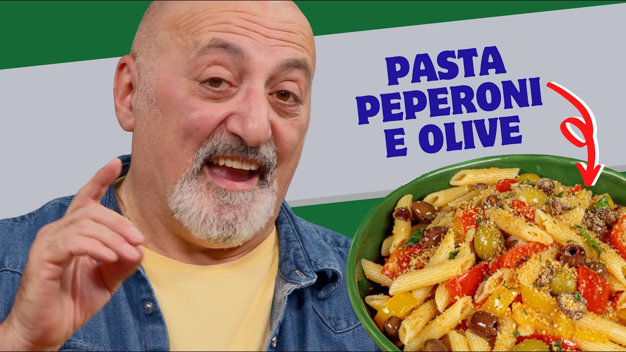 Pasta peperoni e olive
