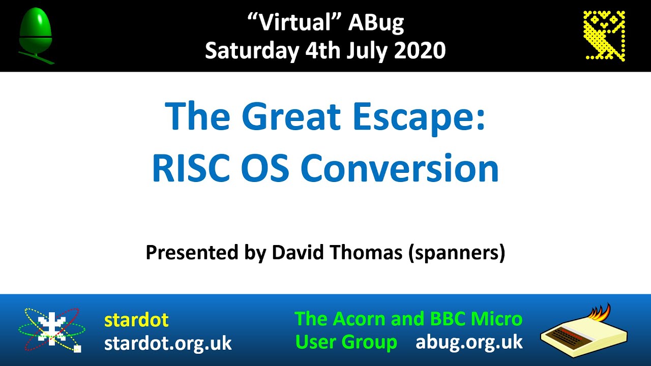 ABug 05: The Great Escape &ndash; Acorn RISC OS Conversion (David Thomas) RISC PC Sinclair ZX Spectrum