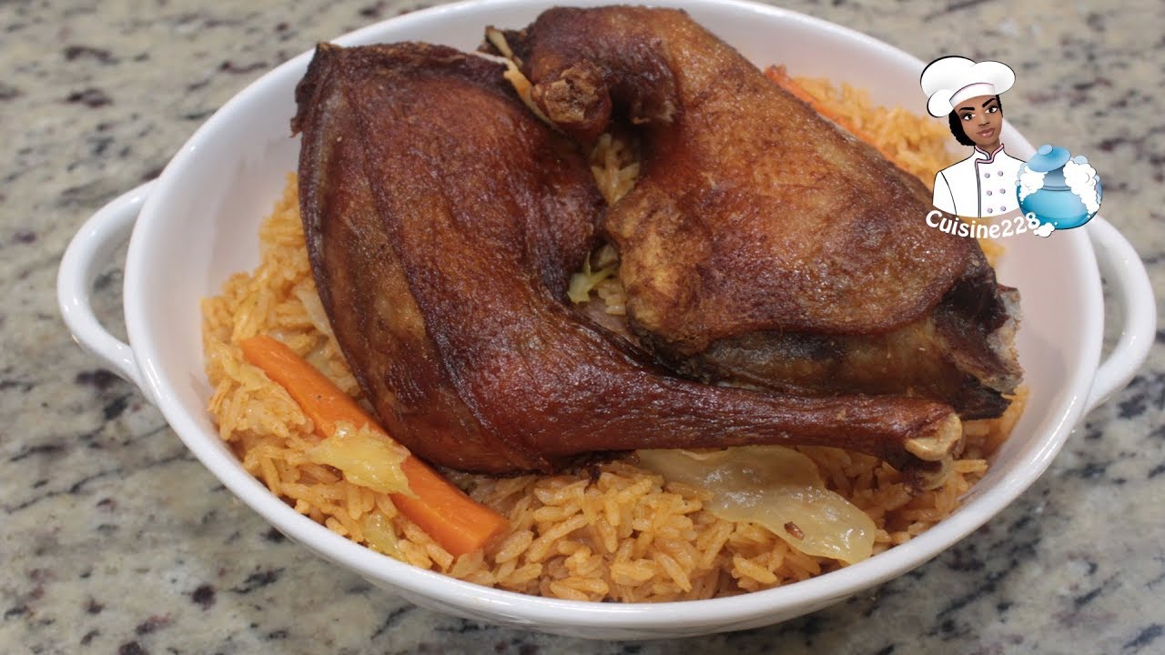 Riz au gras au poulet || Chicken Jollof rice