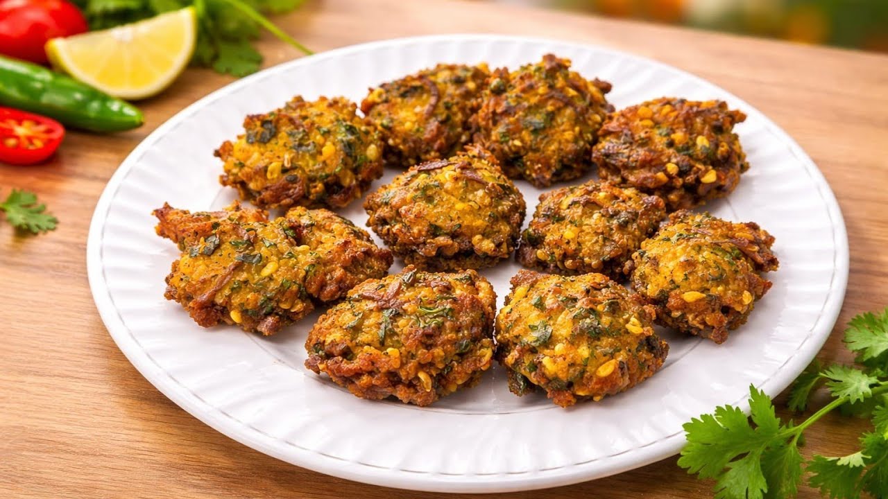 Moong Dal Vada Recipe | मूंग दाल वडा | Crispy & Easy Dal Vada Snack