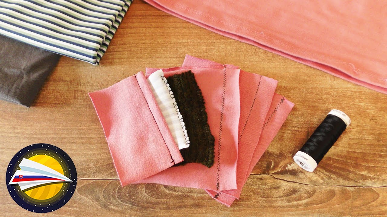 Ako šiť elastickú látku | Ako šiť pružný materiál | Základy šitia na stroji | DIY šitie