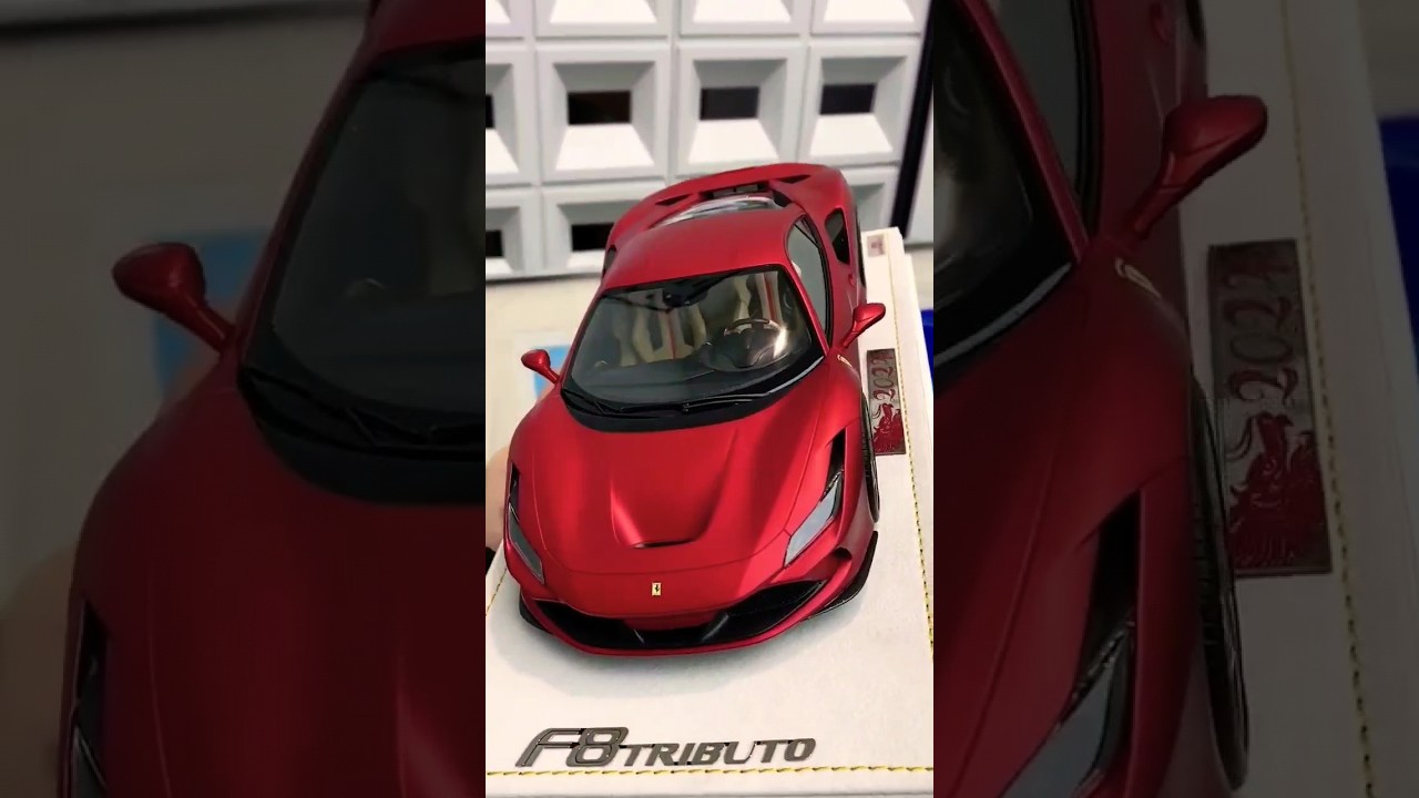 MR Models 1/18 FERRARI F8 TRIBUTO Red Diecast Modelcar #ferrari #modelcar #psmh