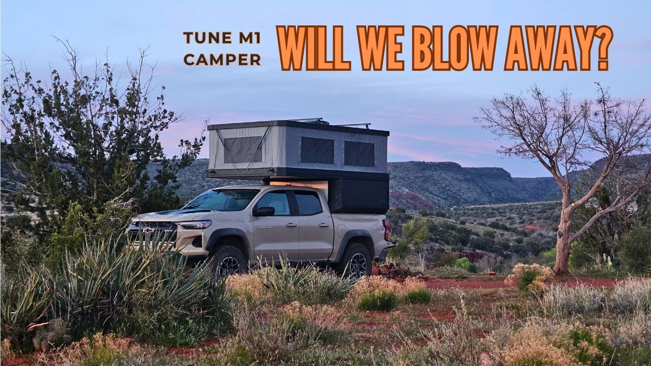 Tune M1 Truck Camper Review - How Well Does it Handle Wind While Camping?