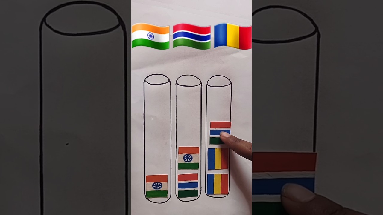 Indian national flag drawing