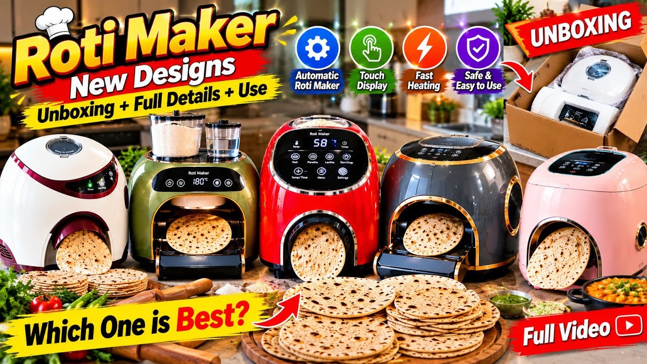 Amazing New Roti Maker Machines | Unboxing, Full Details & How They Work!