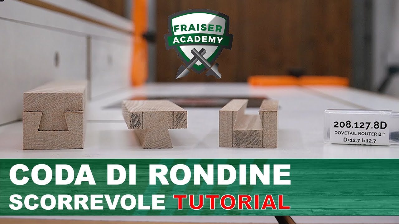 Come realizzare un incastro Coda di rondine scorrevole per legno con fresatrice fai-da-te | Tutorial