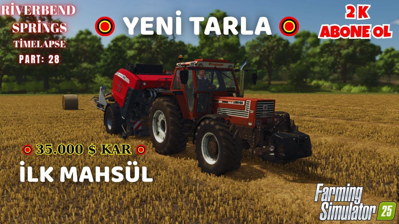 FS 25 TİMELAPSE YENİ TARLA & İLK MAHSÜL VE 35.000 $ KAR ELDE ETTİM... SPRİNGS PART:28 GAMEPLAY