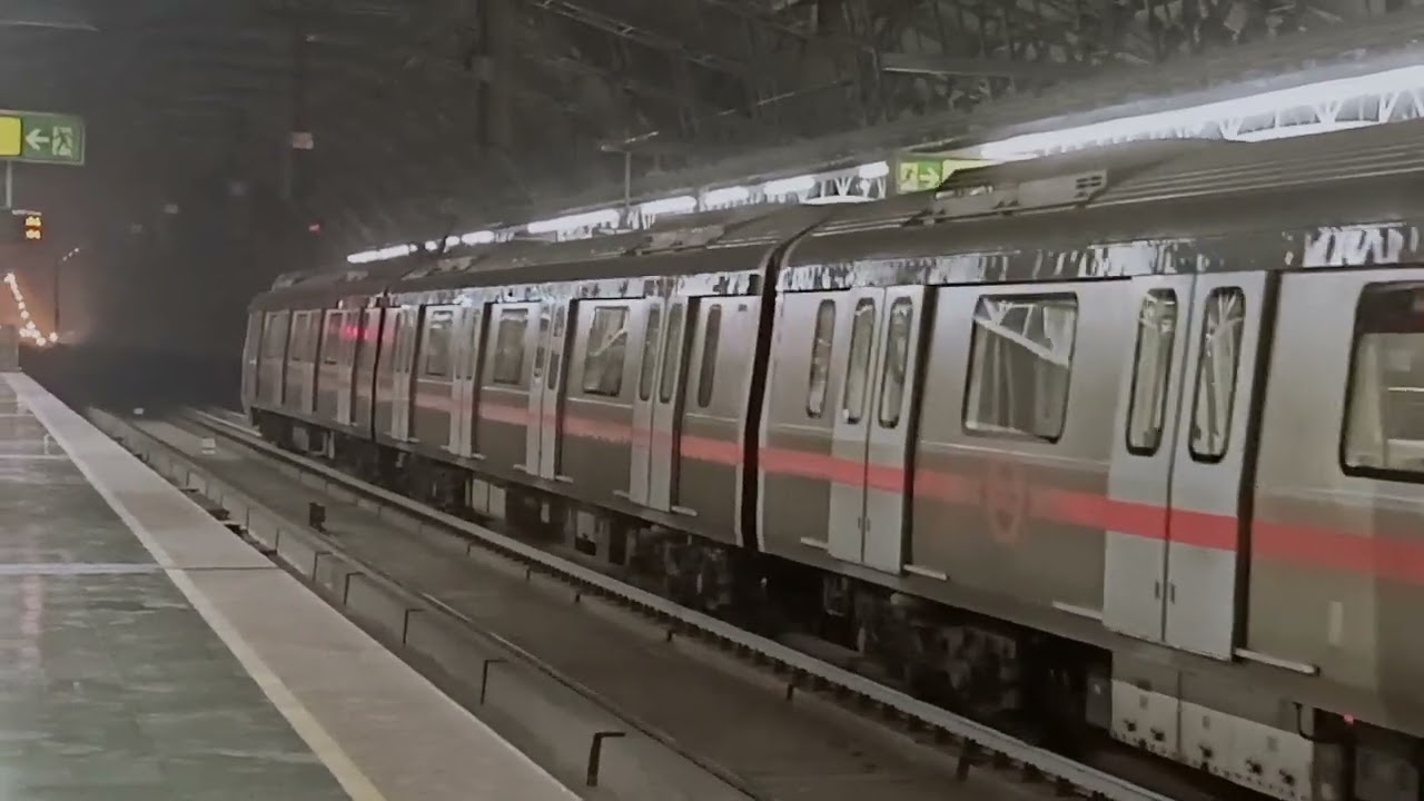 Delhi metro Red line At Keshav puram metro station#delhi #india #train #trending