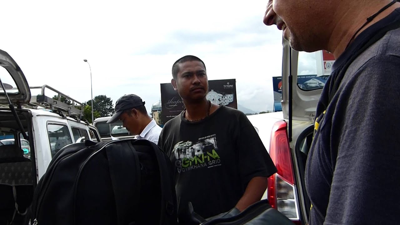Leaving the Airport in Kathmandu, Nepal & Taxi Issues- RTW Family Travel Blog