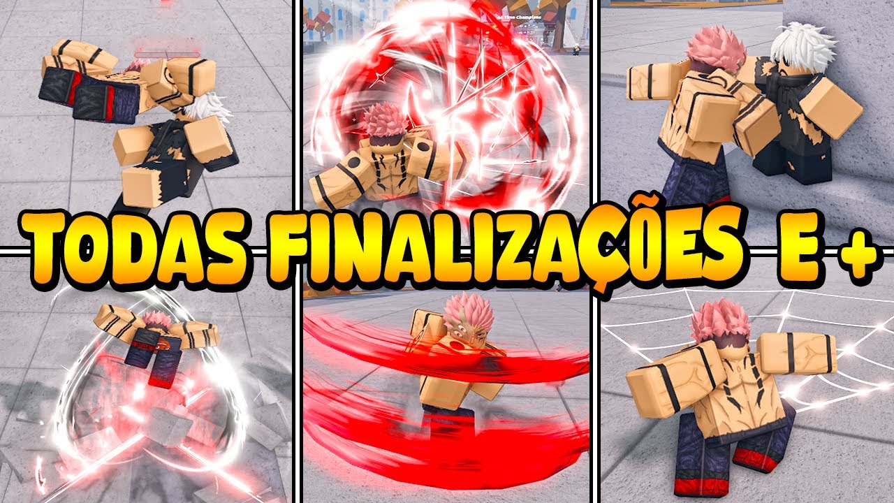 TODAS FINALIZA&Ccedil;&Otilde;ES E COMBO + HABILIDADES DO NOVO SUKUNA NO ULTIMATE BATTLEGROUNDS (ROBLOX)