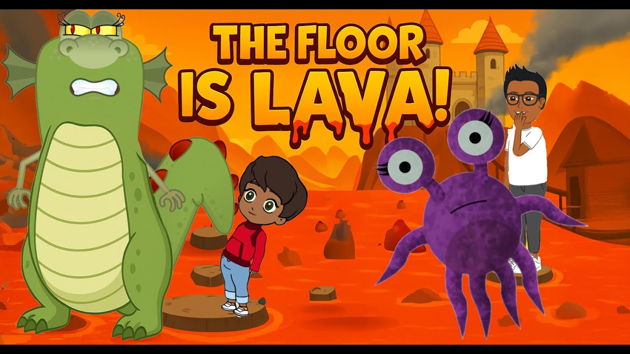 The Floor is Lava! Adventure with Little ICY | Little ICY Productions