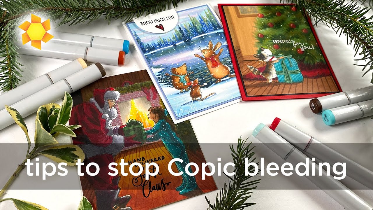 Советы по остановке растекания маркера Copic (карточки для продвинутых, но советы для новичков!)