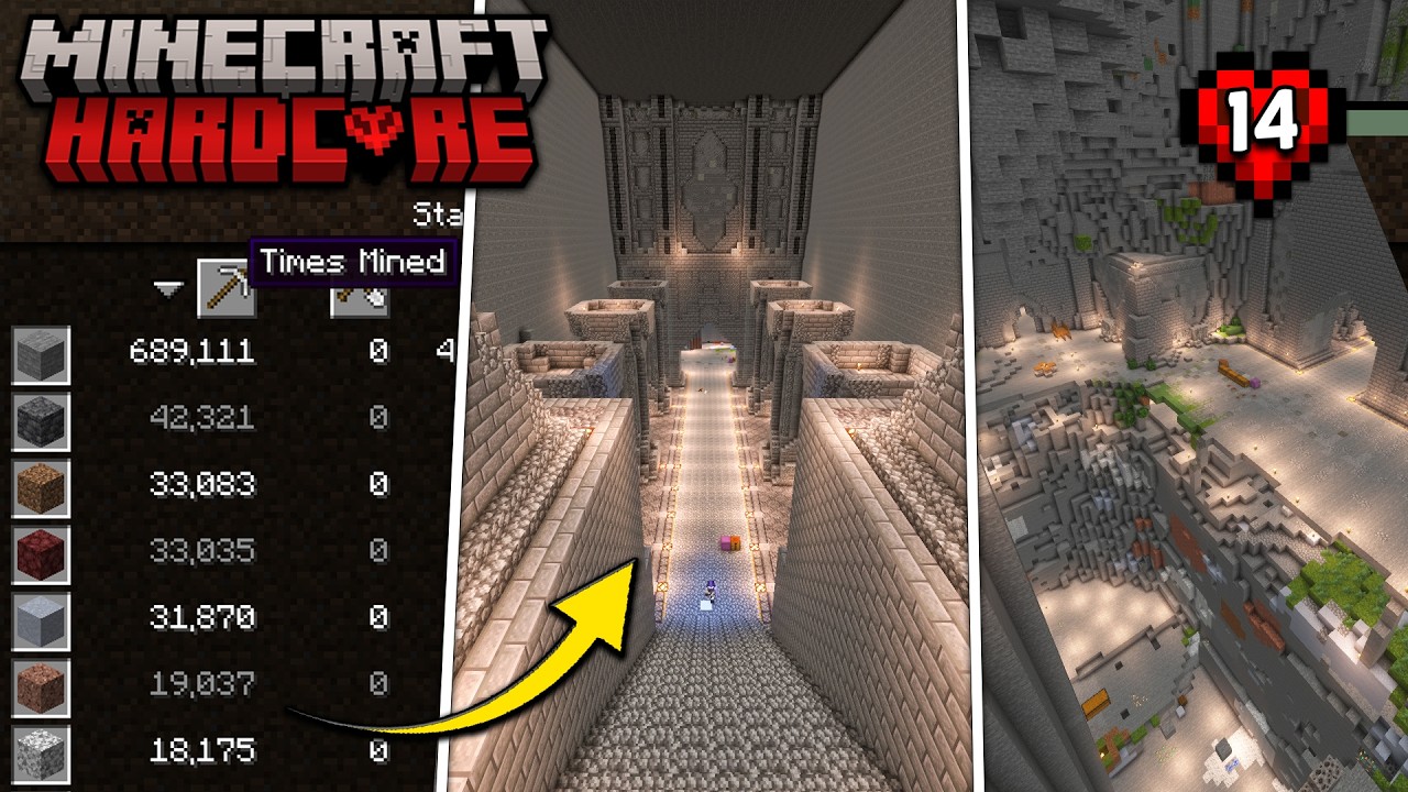 Here's What 6 Months Of Mining Looks Like In Minecraft Hardcore Survival