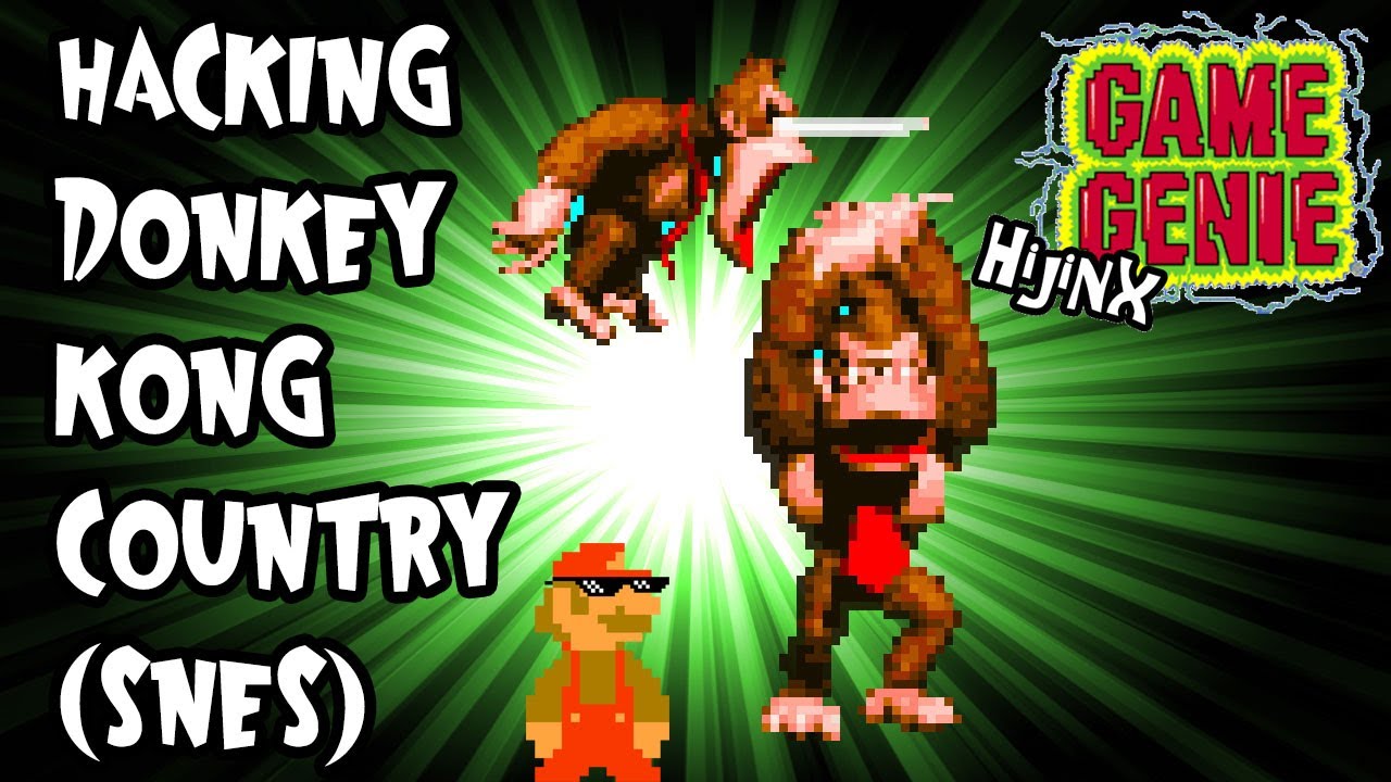 Hacking Donkey Kong Country (SNES) - Game Genie Hijinx!