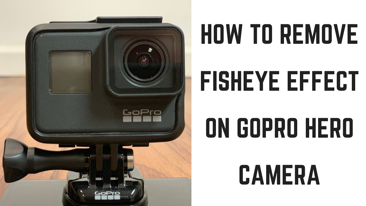 Как удалить эффект рыбий глаз на GoPro Hero Camera