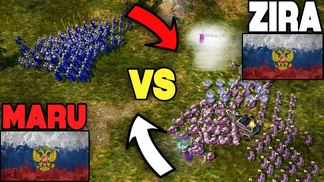 RUSSIAN CIVIL WAR! Maru (Men of the West) vs Zira (Dwarves) - EPIC Back & Forth ROTWK 2.02!