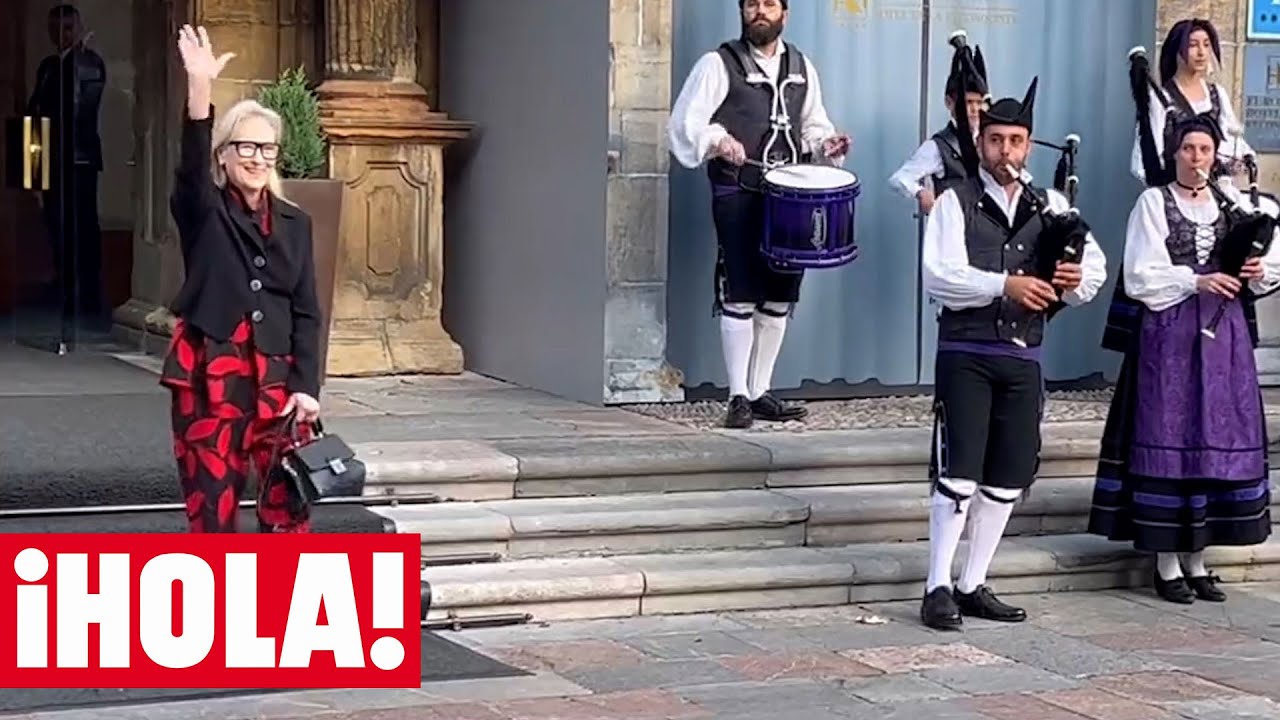 El momentazo de Meryl Streep bailando a ritmo de gaitas en Oviedo