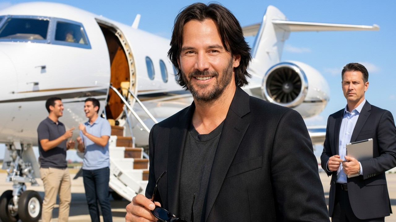 They Mocked a “Nobody” Buying a Private Jet — Until They Discovered It Was Keanu Reeves