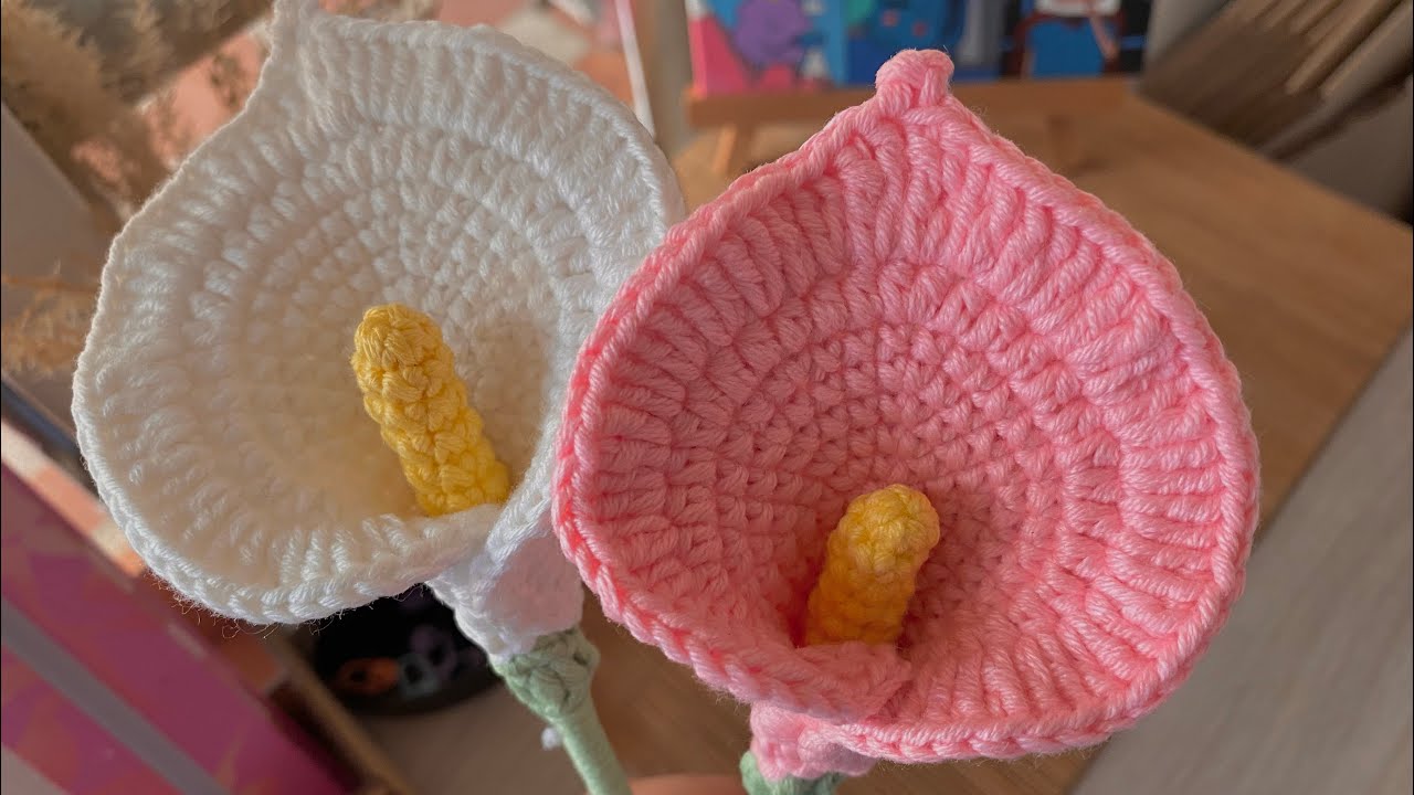 CALA O ALCATRAZ ❤️ La flor más fácil de tejer 😱 Tutorial de flor tejida a crochet