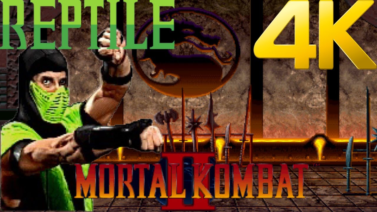 Mortal Kombat II SNES : Reptile Arcade Ladder (4k HD)