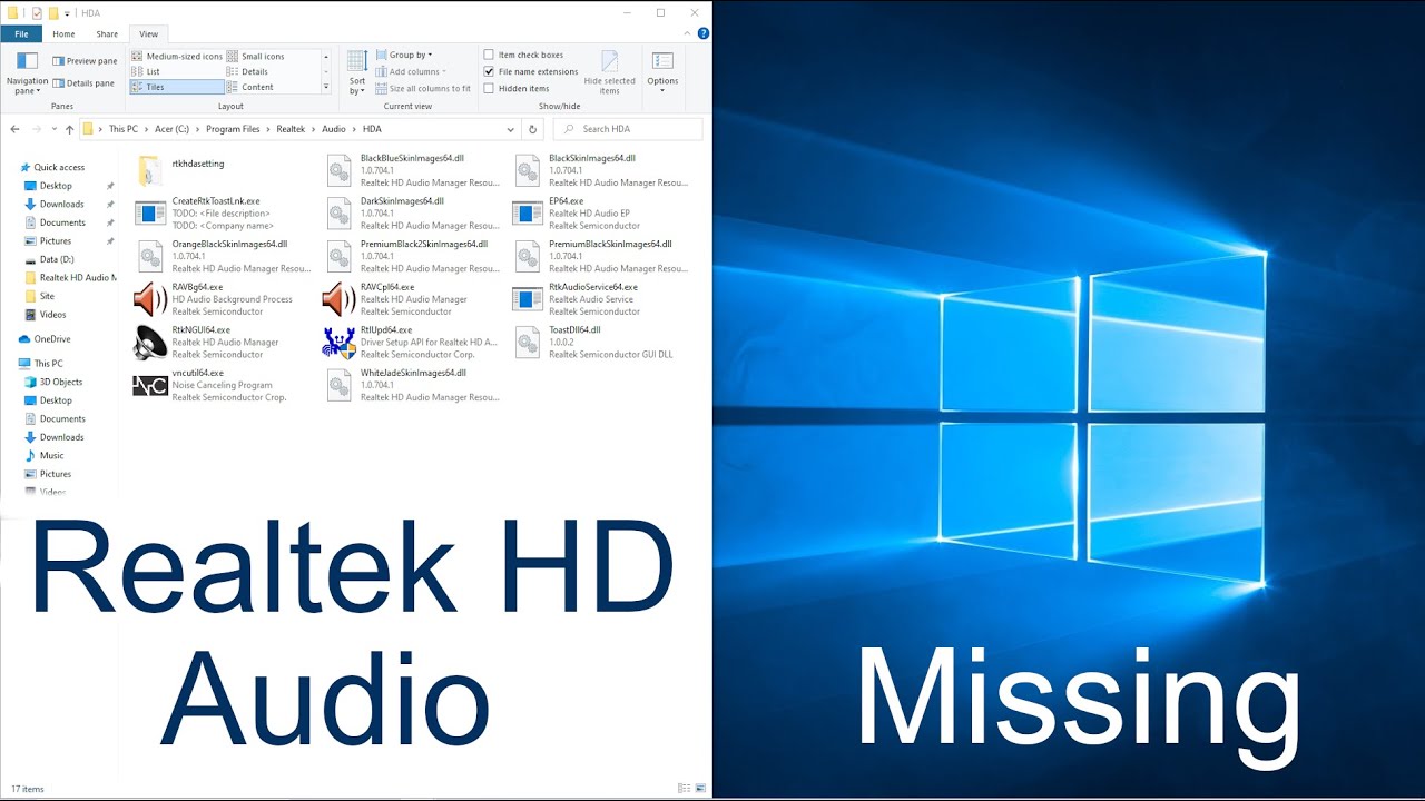 Realtek HD Audio Manager не отображается | Как исправить в Windows 10/11