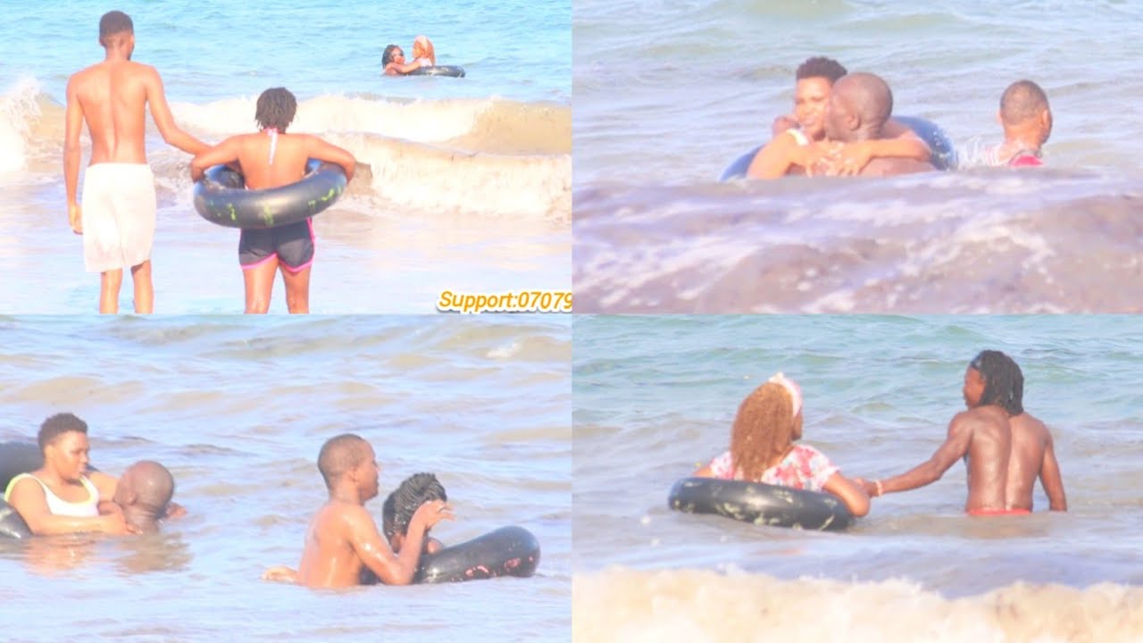 Beach boy Caught on Camera Taking advantage Of An Innocence Lady swimming 😭Eating her live on camera