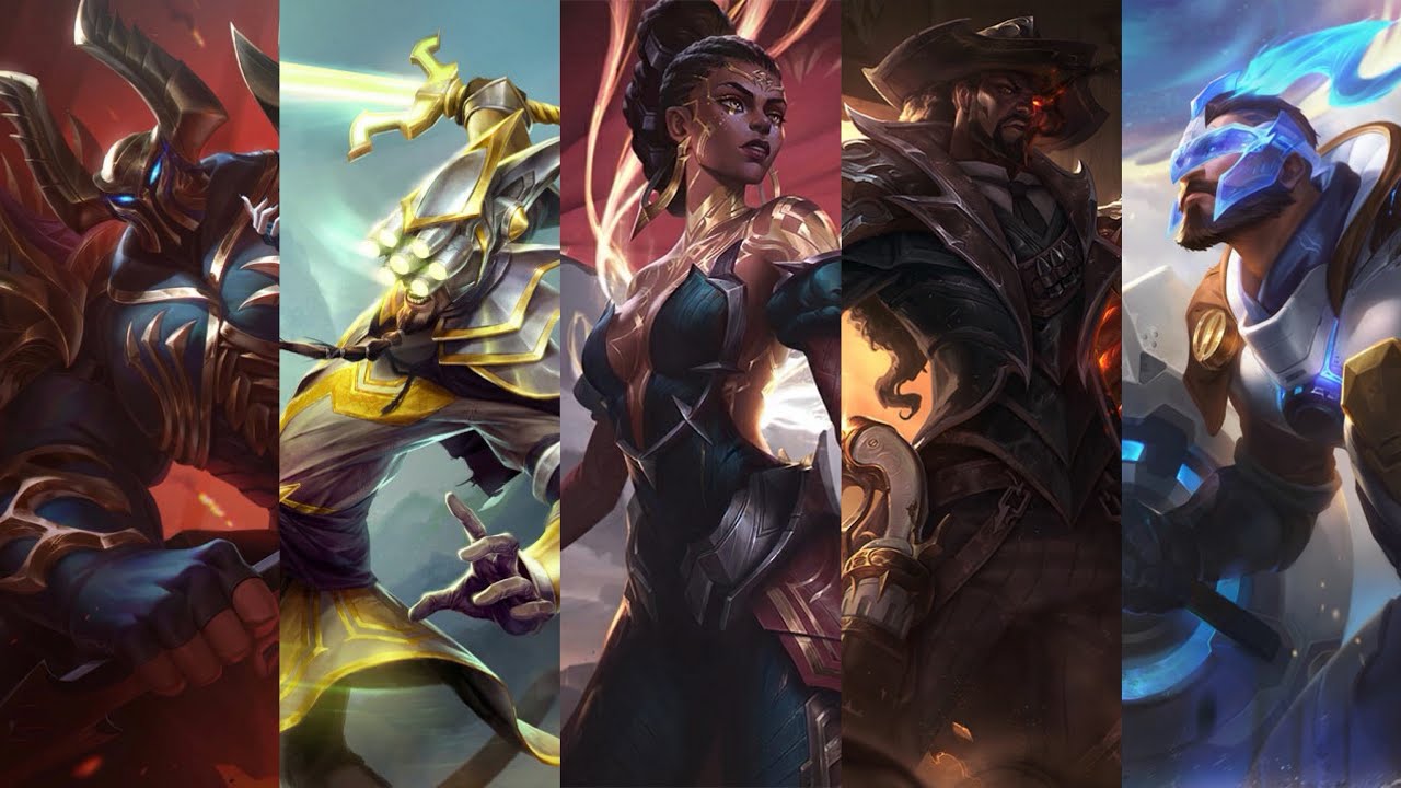 LMHT Summoner Rift (Demacia): Mordekaiser, Master Yi, Mel, Lucian, Pantheon - 112