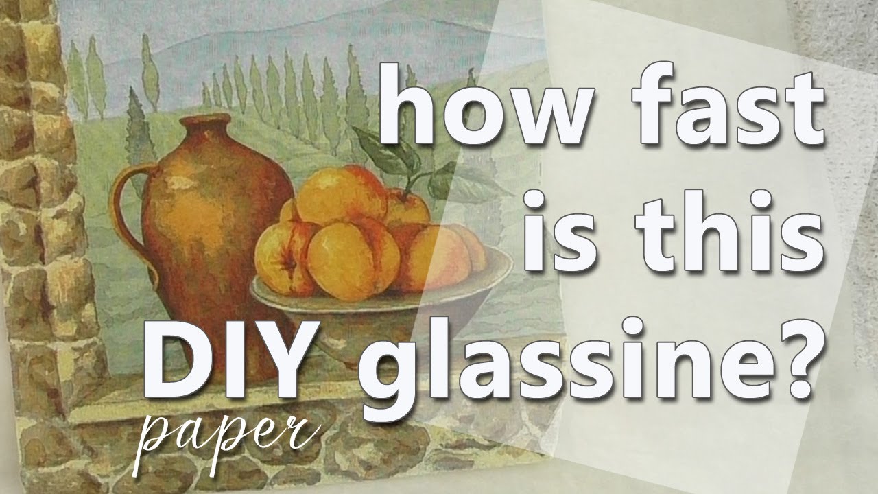DIY glassine paper napkins using tealight candles (part one)