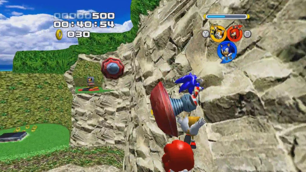 Sonic Heroes (PC): Emerald Coast (Team Sonic) in 0:56:71
