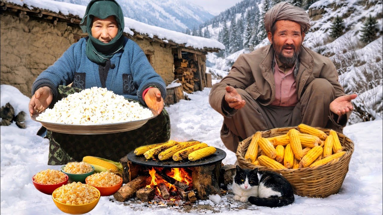 Surviving Extreme Snowfall in Afghanistan's Coldest Village| Afghani jevari recipe and daily routine