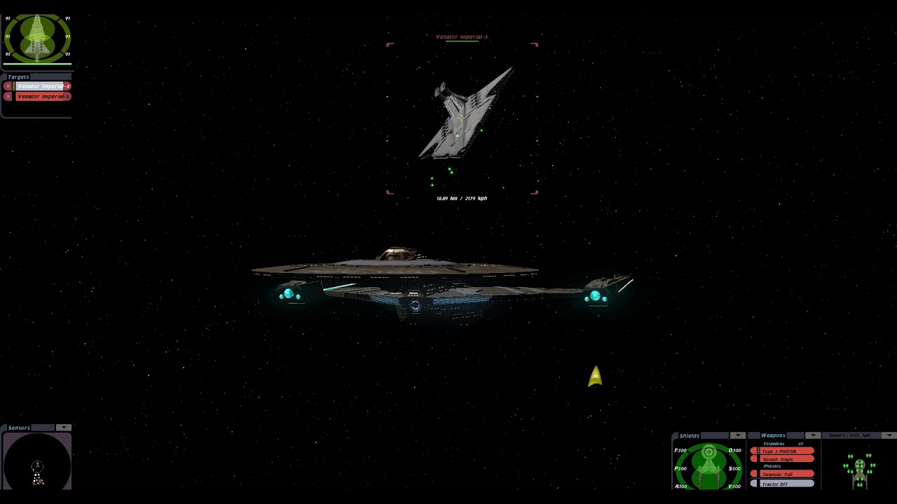 Star Trek - Bridge Commander - U.S.S. Discovery vs. Imperial Venator Fleet - PC HD