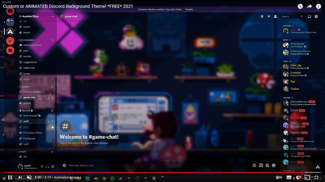 Custom or ANIMATED Discord Background Theme! *FREE* 2021