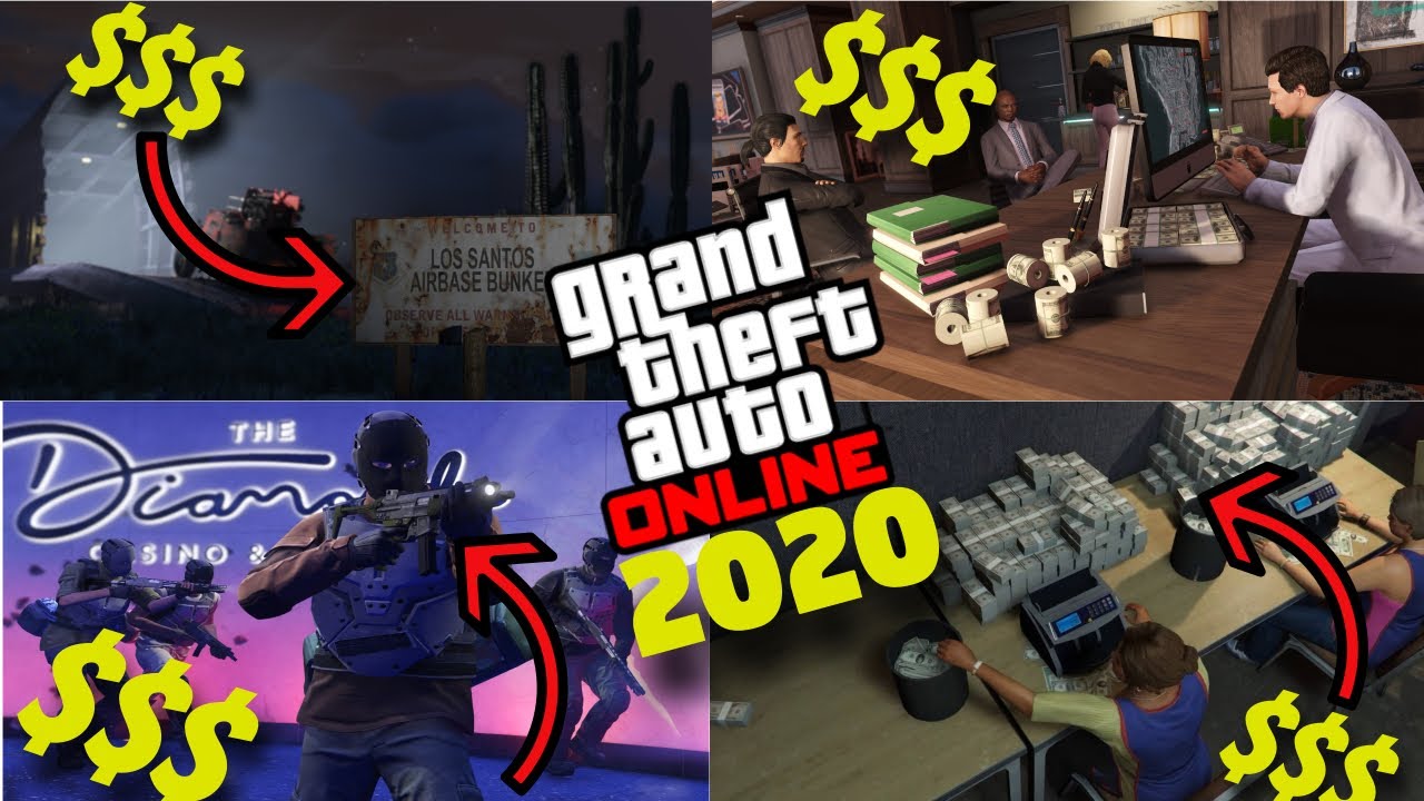 GTA ONLINE 2020- TOP: 6 FORMAS 100% LEGALES DE GANAR MILLONES  (FT.WEARIEST BARREL)