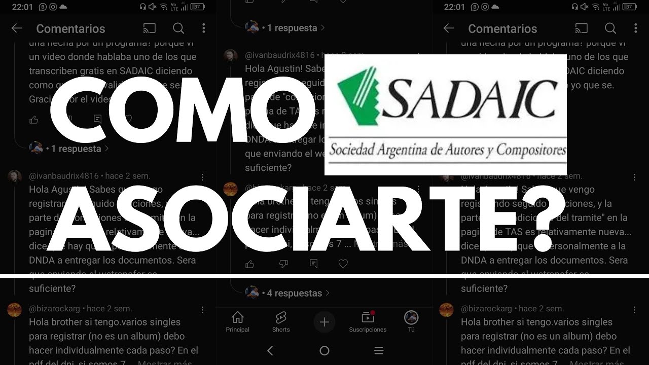 ¿Como asociarte a SADAIC? Te explico el paso a paso #sadaic #registros #musicos #consejosmusicales