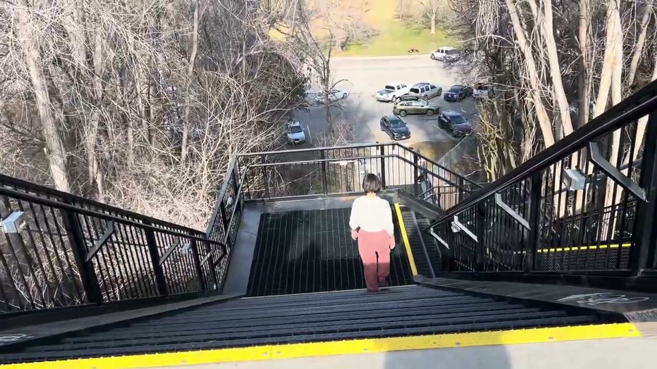 Park stairs for my Cardio exercise, beautiful Saturday in Boise!!