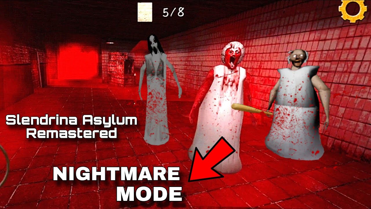 Slendrina Asylum Remastered In Nightmare Mode Full Gameplay 