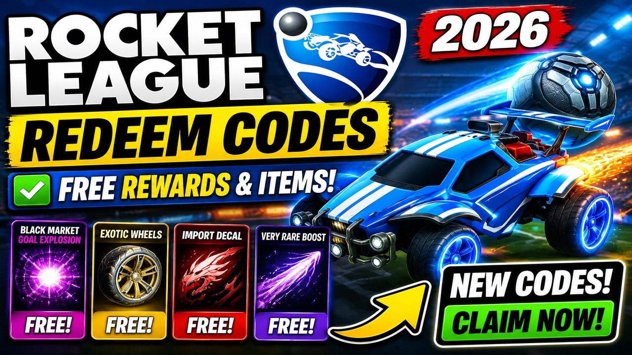 Rocket League Redeem Codes 2026 ✅ Free Rewards & Items