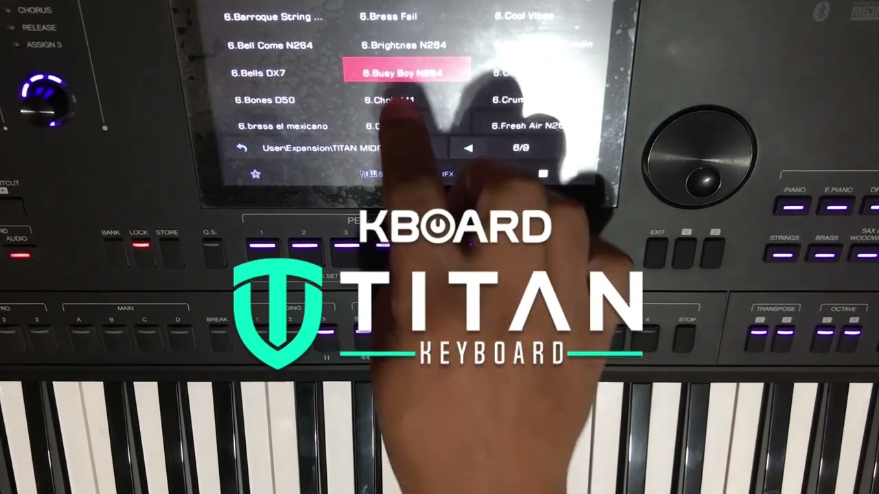 SAMPLES TITAN KBOARD (MEDELI AKX10)