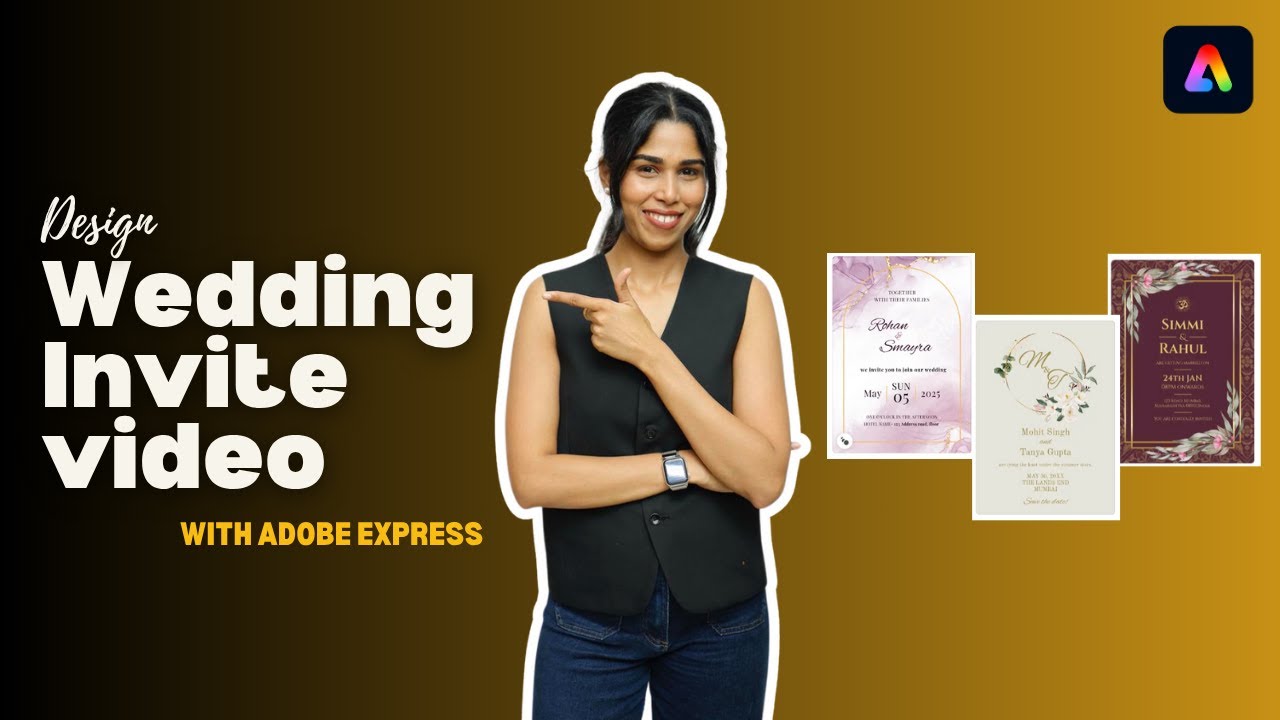 How to Make a Wedding Invitation Video Online | Adobe Express