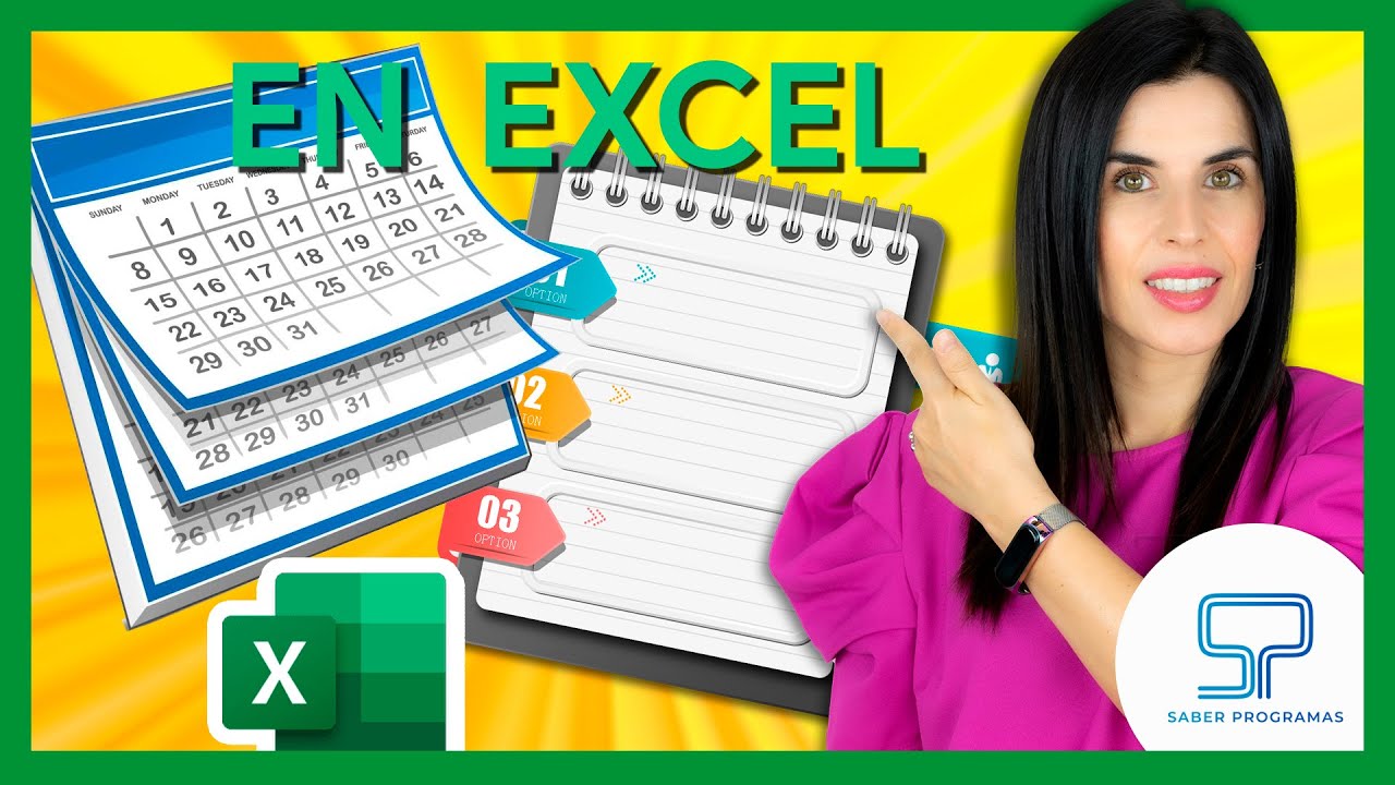 ✅ Crea tu CALENDARIO AGENDA en Excel 👉 sin macros paso a paso
