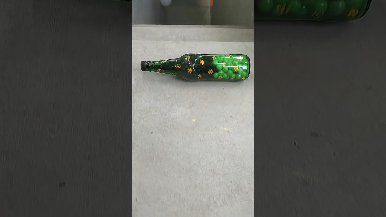 Yellow glass bottle! #shorts