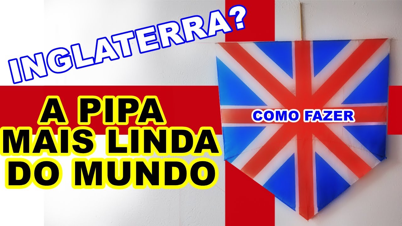 Como Fazer Pipa Corte e Recorte Reino Unido sem Emendas | Escola de Pipeiros