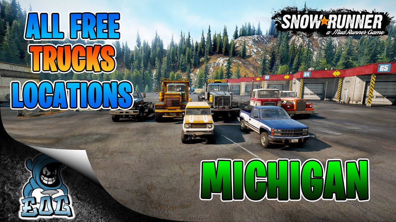 Snowrunner All Free Trucks In Michigan Locations