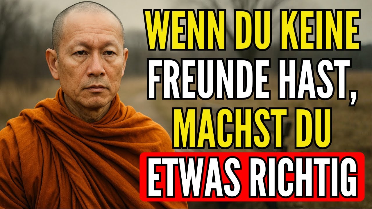 Der MANGEL an Freunden offenbart etwas, das fast niemand versteht &ndash; Buddhistische Weisheit