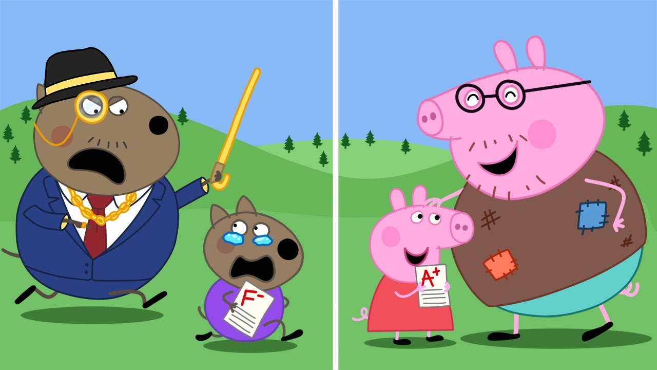 Daddy Dog Vs Daddy Pig  - Who is The Best!? | Peppa Pig Funny Animation