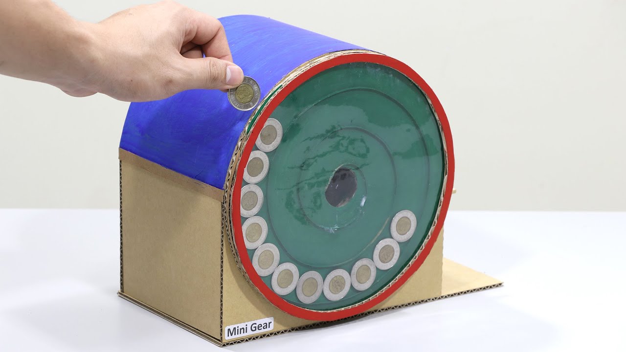 How to Make COIN SAVING BOX from Cardboard