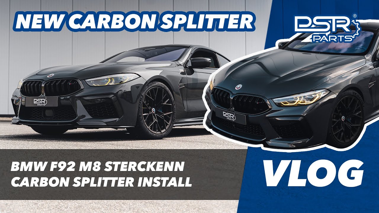 New Carbon Sterckenn Splitter Installed On Our BMW M8 F92 Demo