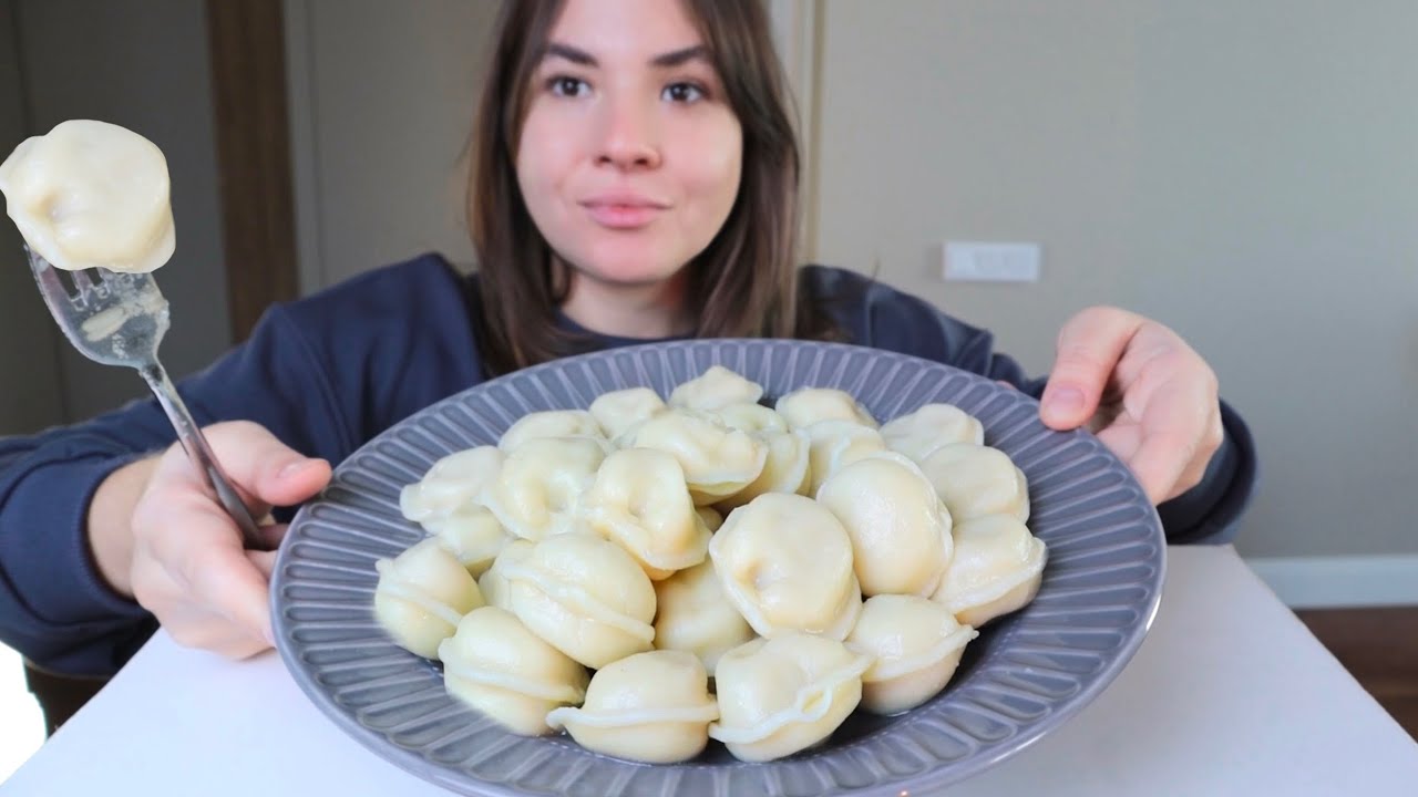 МУКБАНГ пельмени истории про рпп, неверность и неуверенность mukbang dumplings со сметанкой