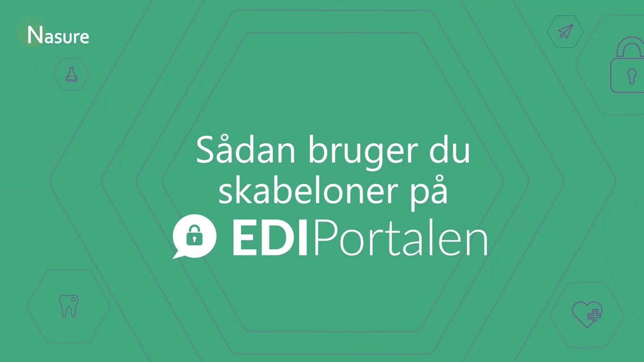 Sådan bruger du skabeloner på EDI Portalen